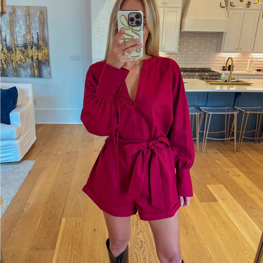 Linen romper